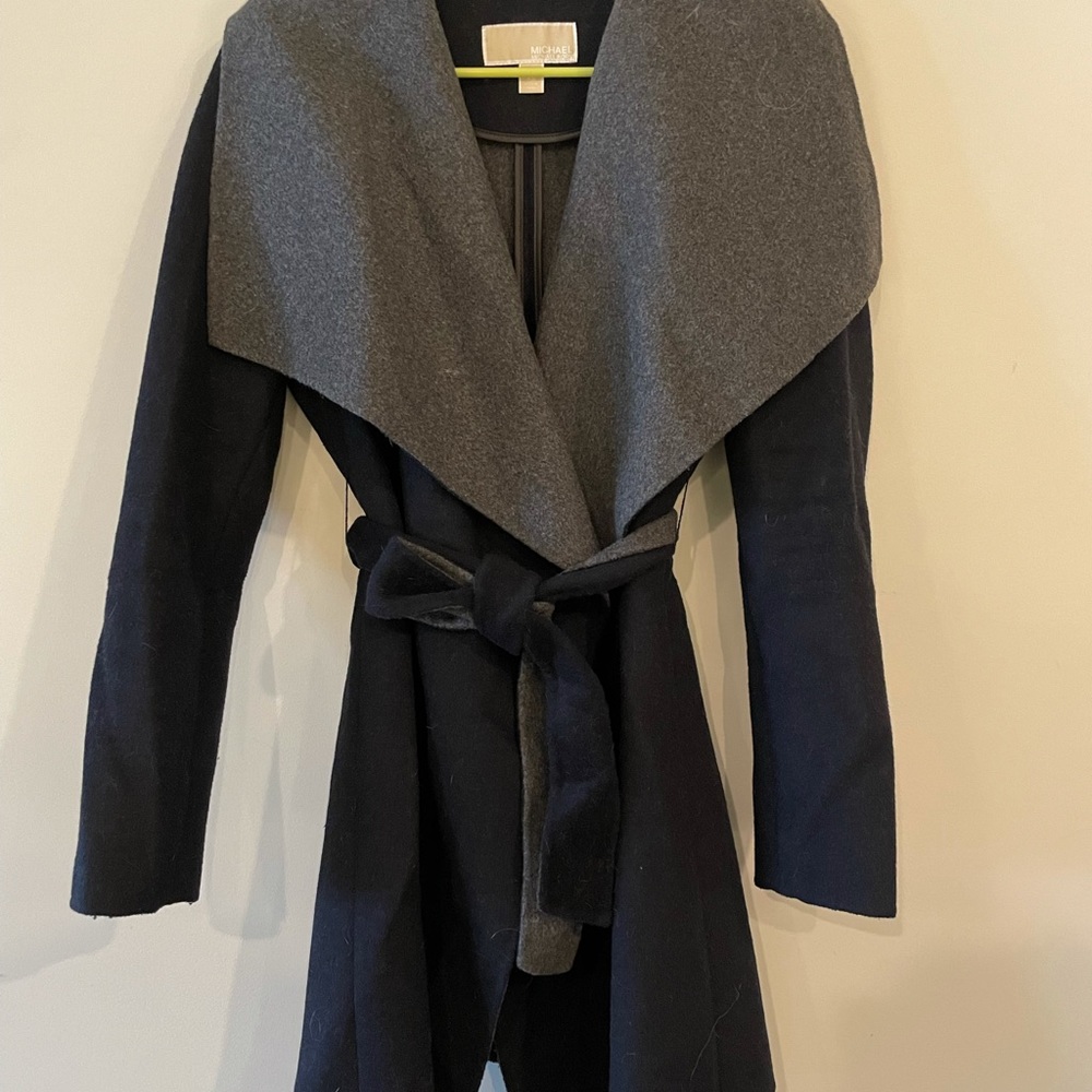 MK Wrapped Wool Coat